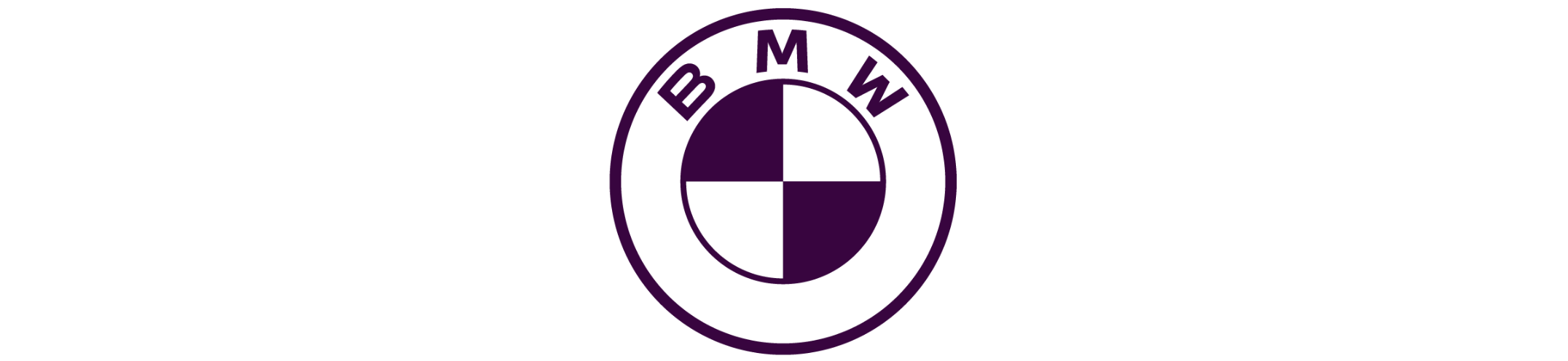 BMW logo featuring a circular design divided into quadrants of alternating dark and light segments with 'BMW' text at the top.