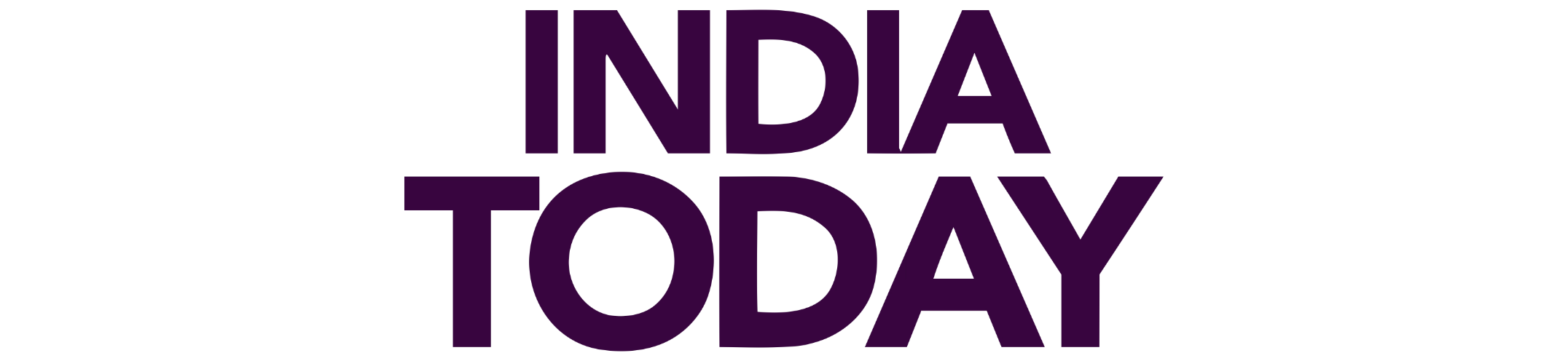 Logo of India Today with bold uppercase text in a modern font style.