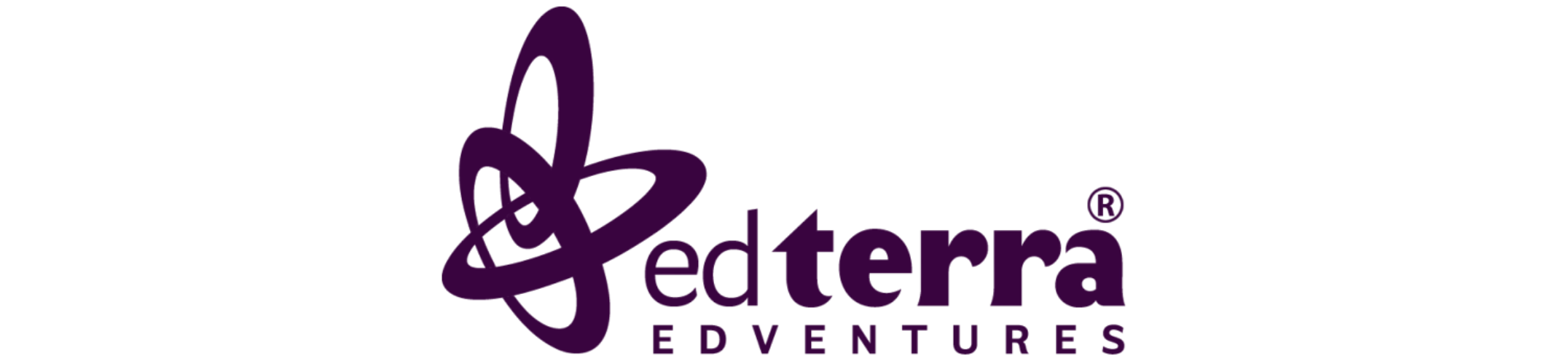 EdTerra Edventures logo featuring a dynamic icon and bold text, symbolizing educational innovation and exploration.